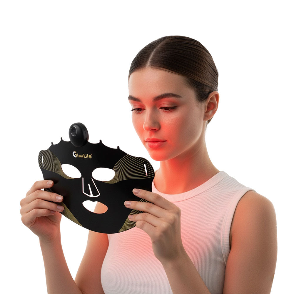 Wireless LED Light Therapy Mask | 7-Color Light Therapy For Wrinkles, Acne & Dullness - GlowLife