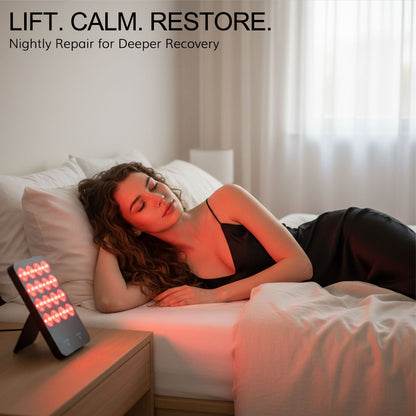 LED Light Therapy Panel - 3 Color Light Therapy for Anti-Aging, Acne & Brightening -GlowLife