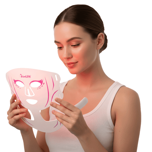 LED Light Therapy Mask & Neck | 5-Color Light Therapy For Face & Neck Care - GlowLife