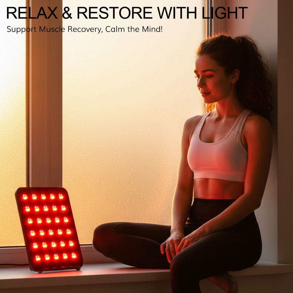 LED Light Therapy Panel - 5 Color Light Therapy for Wrinkles, Acne & Glow - GrowLife